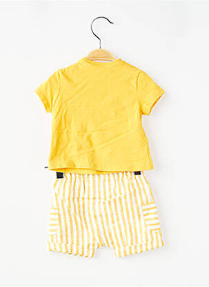 Ensemble short coupe droite jaune MAYORAL garçon