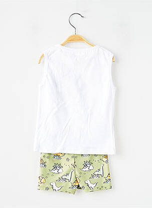 Ensemble short coupe droite vert MAYORAL garçon