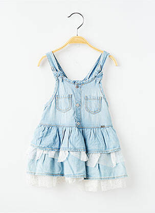 Robe mi-longue fines bretelles fines bretelles bleu MAYORAL fille