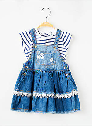 Ensemble robe tissage jersey bleu MAYORAL fille