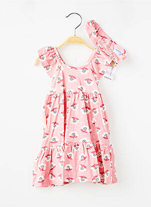 Robe courte imprimé fantaisie sans manche rose MAYORAL fille