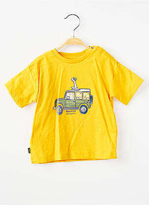 T-shirt stretch manches courtes jaune MAYORAL garçon