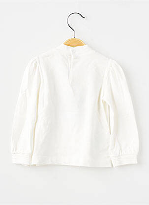 T-shirt stretch manches longues blanc MAYORAL fille