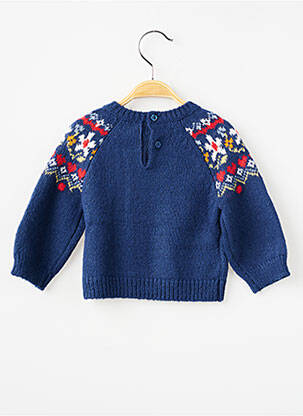 Pull resserrée sur le bas manches longues bleu MAYORAL fille