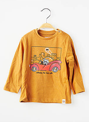 T-shirt manches longues manches longues marron MAYORAL garçon