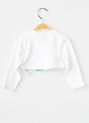 Gilet manches longues coupe droite blanc MAYORAL fille