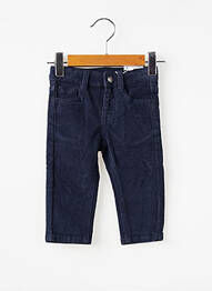 Pantalon slim fermeture zippée sous rabat boutonné bleu MAYORAL garcon