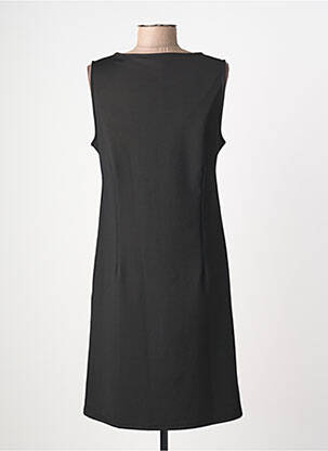Robe mi-longue sans manche sans manche noir HALOGENE femme