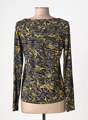 Top tissage jersey manches longues noir AGATHE & LOUISE femme