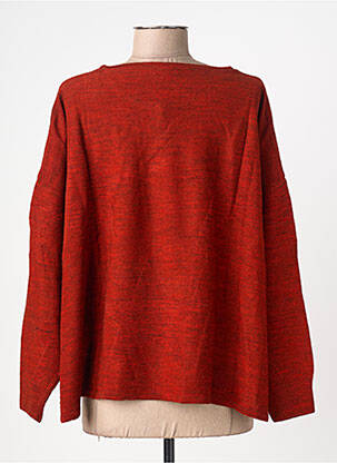 Pull coupe droite manches longues rouge AGATHE & LOUISE femme