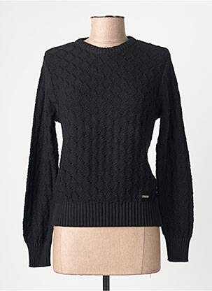 Pull stretch manches longues noir AGATHE & LOUISE femme