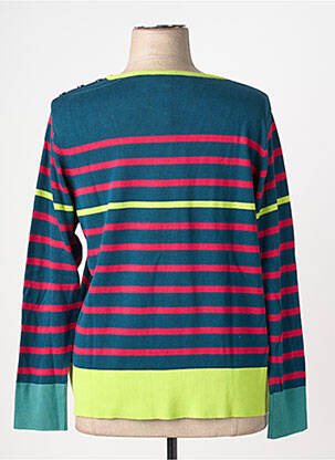 Pull coupe cintrée manches longues vert AGATHE & LOUISE femme
