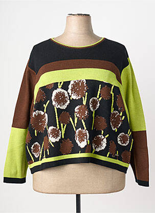 Pull stretch manches longues noir AGATHE & LOUISE femme
