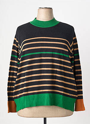 Pull stretch manches longues noir AGATHE & LOUISE femme