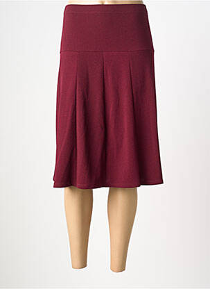 Jupe mi-longue stretch rouge ATLANTA femme