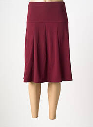 Jupe mi-longue doublure textile rouge ATLANTA femme