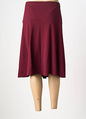 Jupe mi-longue stretch rouge ATLANTA femme