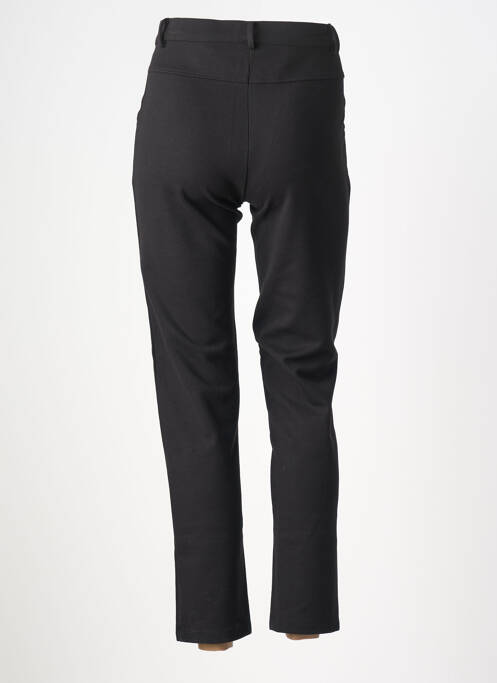 Pantalon slim tissage popeline taille normale noir AGATHE & LOUISE femme