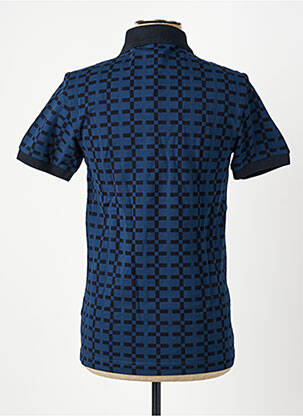 T-shirt broderie manches longues bleu FRED PERRY homme