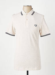 Polo stretch manches courtes beige FRED PERRY homme