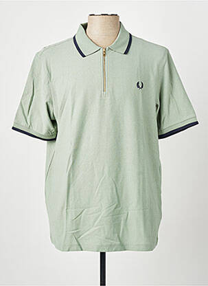 Polo tissage jersey manches courtes vert FRED PERRY homme