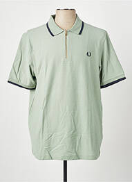 Polo tissage jersey manches courtes vert FRED PERRY homme