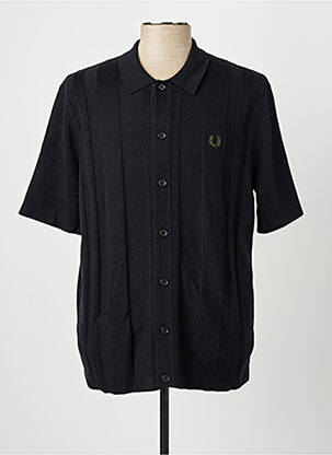Gilet manches courtes stretch noir FRED PERRY homme