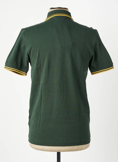 Polo stretch manches courtes vert FRED PERRY homme