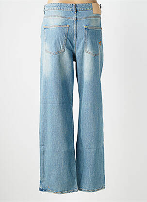 Jeans coupe large stretch taille normale bleu REIKO femme