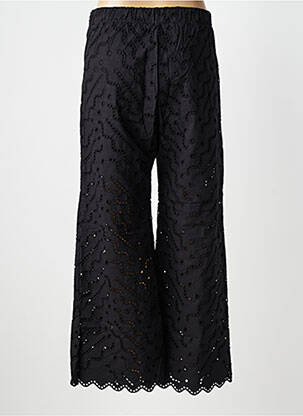Pantalon large fermeture zip latéral noir SUNCOO femme