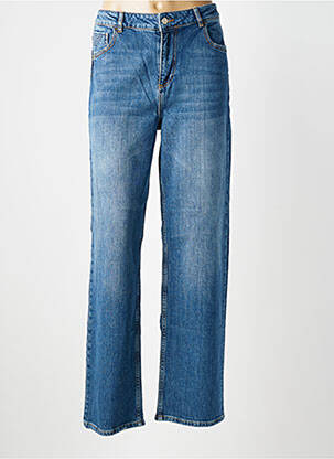 Jeans coupe droite stretch taille normale bleu REIKO femme