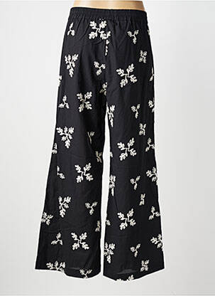 Pantalon large tissage popeline taille normale noir KOCCA femme