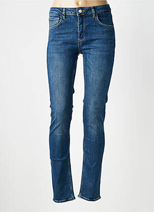 Jeans coupe slim stretch taille normale bleu REIKO femme