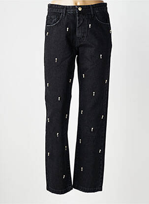 Jeans coupe droite taille normale taille normale noir KOCCA femme