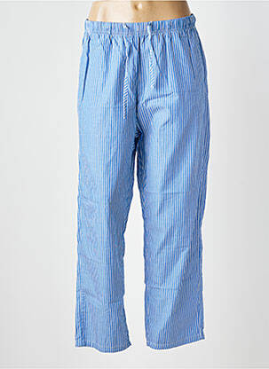 Pantalon large tissage popeline taille normale bleu AMERICAN VINTAGE femme