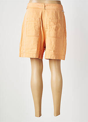 Bermuda tissage popeline taille normale orange REIKO femme