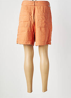 Bermuda tissage popeline taille normale orange fonce REIKO femme