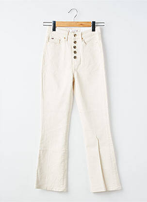 Jeans bootcut taille normale taille normale beige TOMMY HILFIGER femme