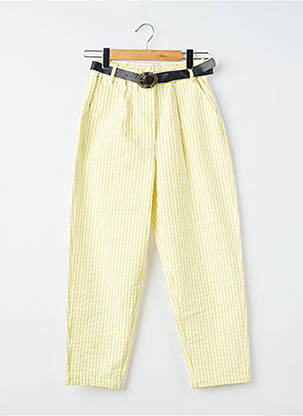 Pantalon large poches taille normale jaune KOCCA femme