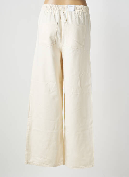 Pantalon large poches taille normale beige SELECTED femme
