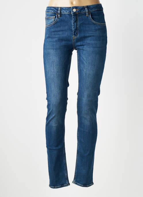 Jeans coupe slim stretch taille normale bleu REIKO femme