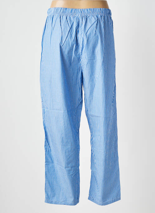 Pantalon large tissage popeline taille normale bleu AMERICAN VINTAGE femme