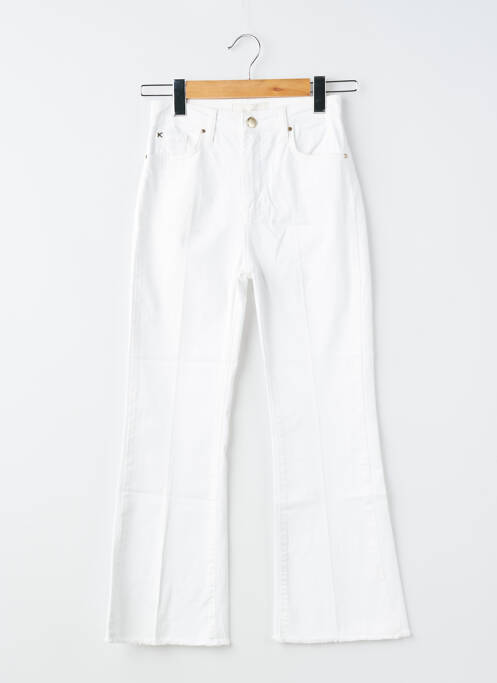 Pantalon droit stretch taille normale blanc KOCCA femme