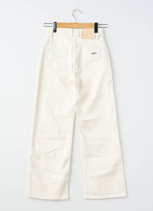 Jeans coupe large stretch taille normale beige REIKO femme