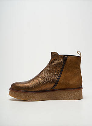 Bottines/boots bout rond talon de 4 à 6cm marron MKD femme