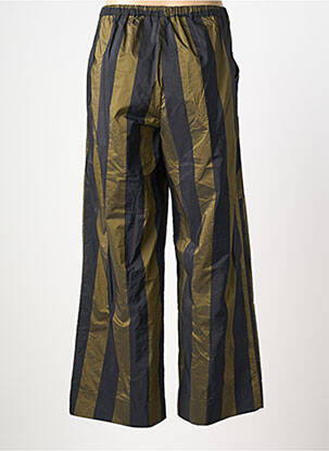 Pantalon large coupe fluide taille normale vert ALEMBIKA femme