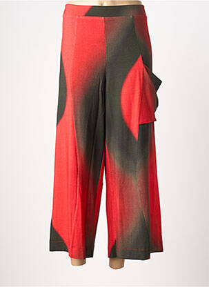 Pantalon 7/8 stretch taille normale rouge OZAI N KU femme