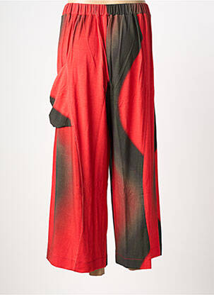Pantalon 7/8 stretch taille normale rouge OZAI N KU femme