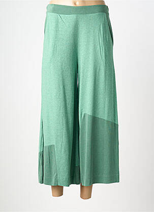 Pantalon 7/8 stretch taille normale vert OZAI N KU femme