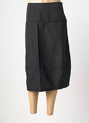 Jupe mi-longue stretch noir OZAI N KU femme